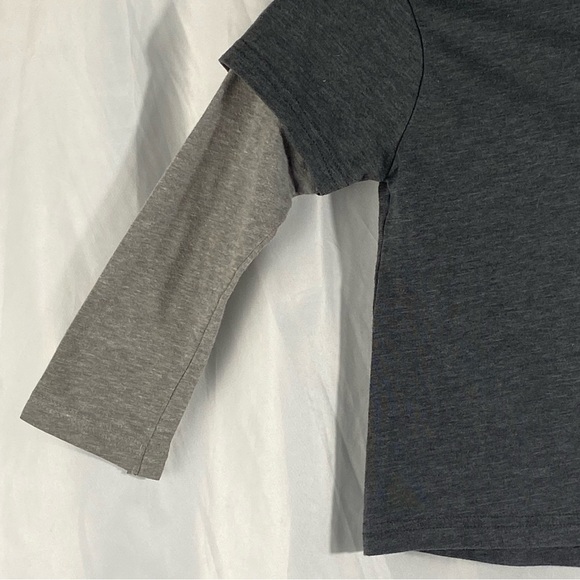 Disney Mickey Mouse Dark Gray and Light Gray Long Sleeve Tee Size 5T - Picture 13 of 16